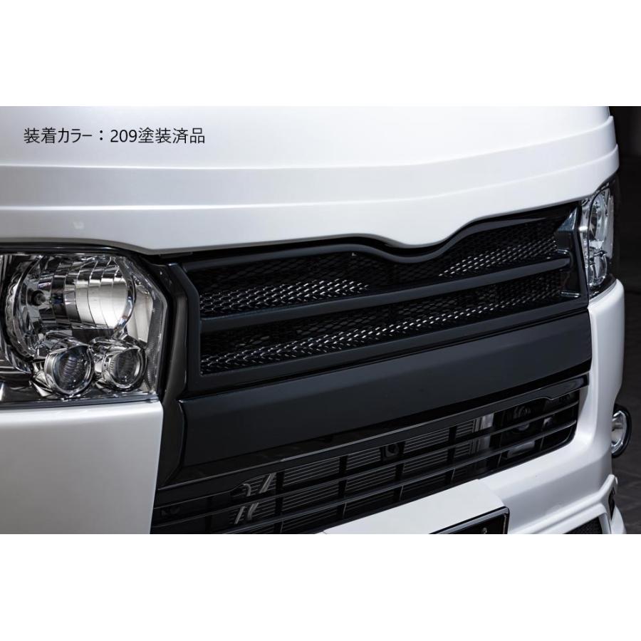 ハイエースＴＲＤグリル ハイエース 200系 フロントグリルガード 7型 6型 5型 4型 3型