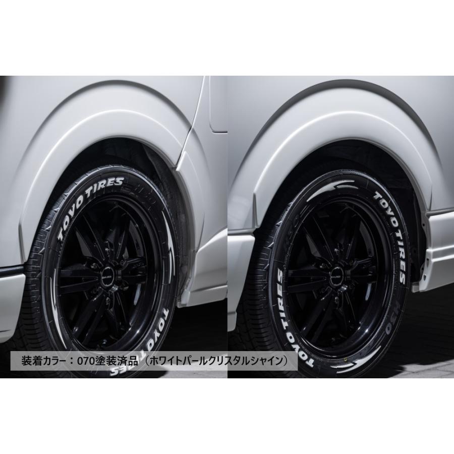 200系 ハイエース オーバーフェンダー メッキ モール☆新品/未使用☆ ハイエース 200系 オーバーフェンダー 6P 塗装済み フェンダー