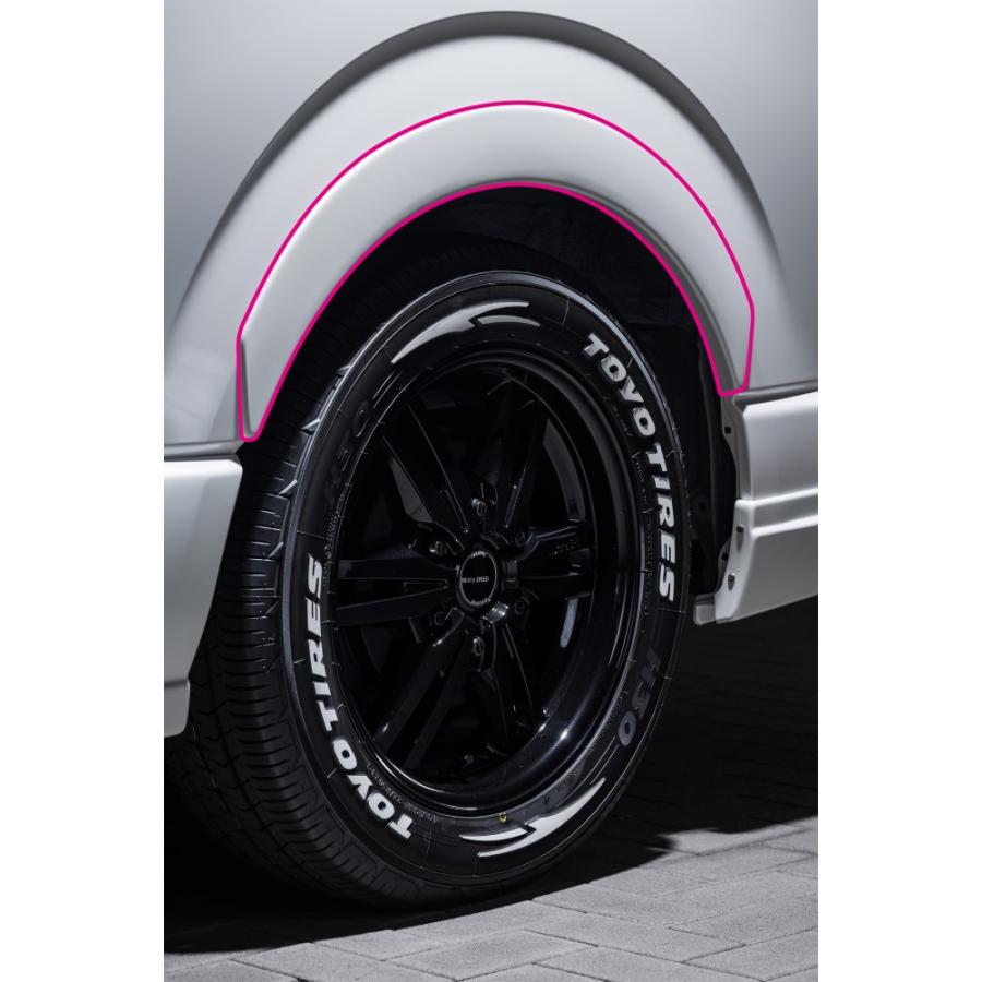 200系ハイエース用フェンダー M'z SPEED 【ピアノブラック仕様】[200系 ハイエースバン]フェンダー