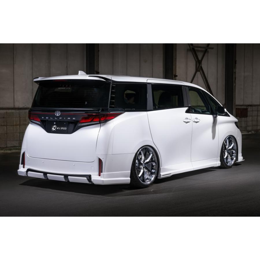 売り切れ M'z SPEED サイドステップ 塗り分け塗装 (089/BK) AES ヴェルファイア