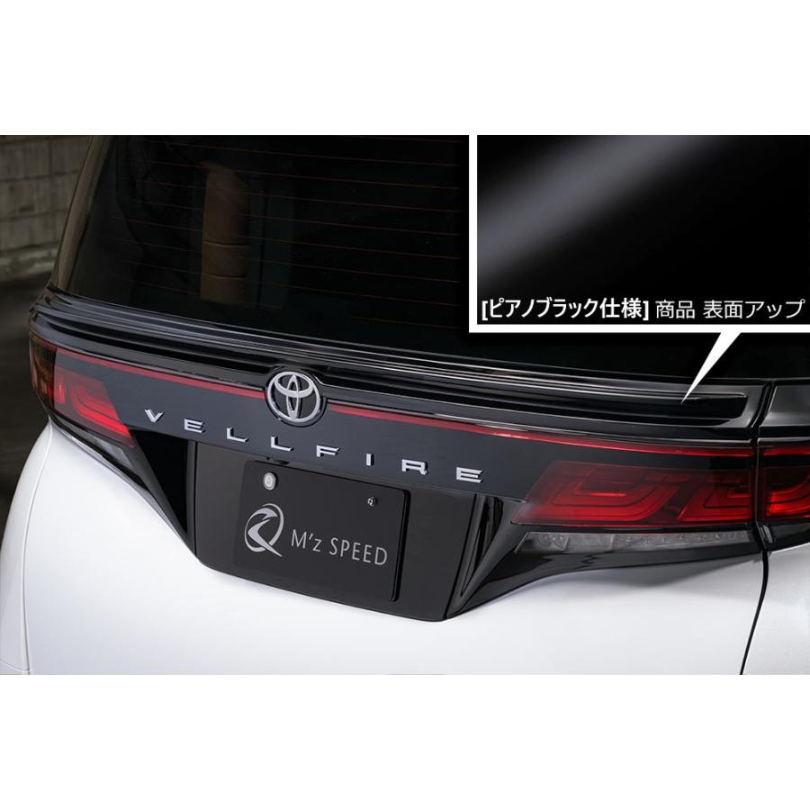 新品外し40ヴェルファイア 純正リアースポイラー M'z SPEED 【ピアノブラック仕様】[40系ヴェルファイア]グレースライン
