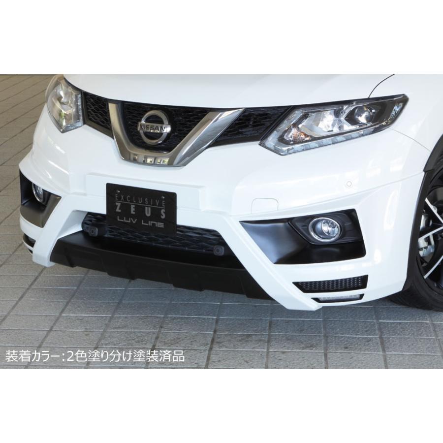 エクストレイル t32前期専用エムズスピードフルエアロLED付き（新品・未使用・未塗装） M'z SPEED 【未塗装品】[T32 エクストレイル 前期]ラヴライン フロント