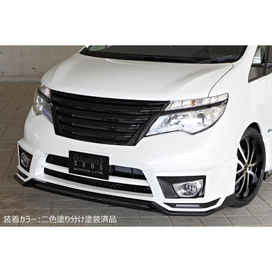 セレナ21年式　フロントスポイラー セレナ 【M's】日産 C27 (2016/8-) ROJAM IRT フロントリップ