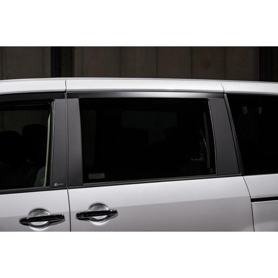 M'z SPEED [デリカD:5]クロスライン ピラーパネル (AES製)【カーボン柄