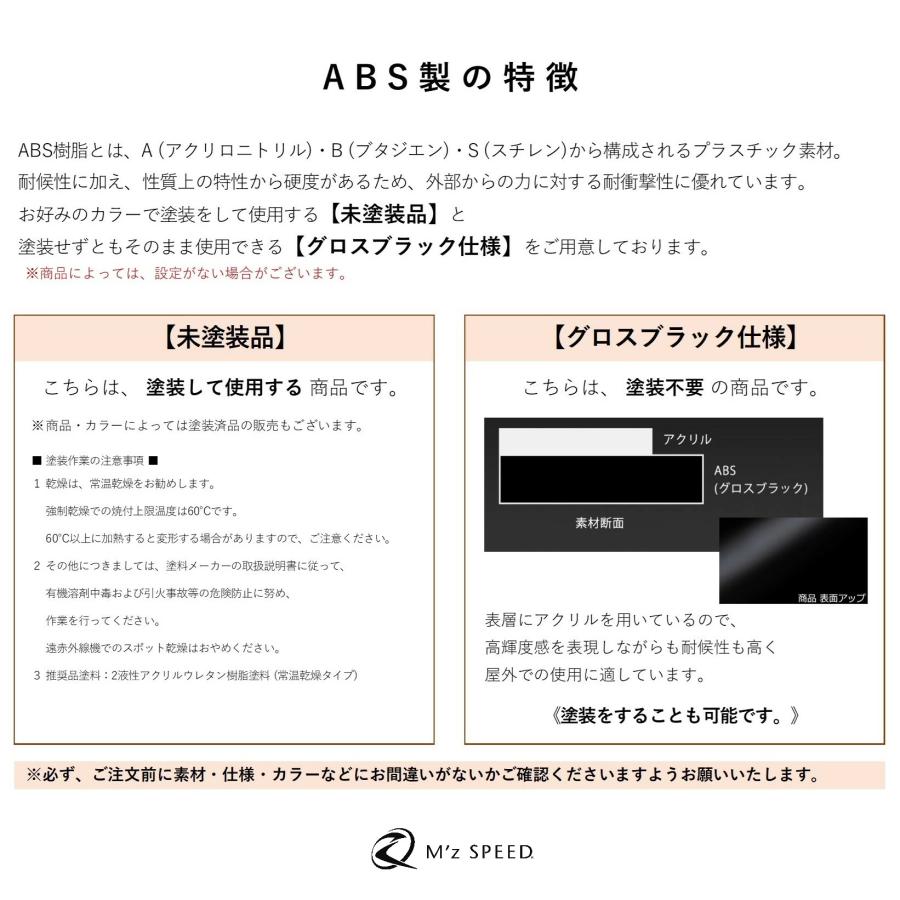 M'z SPEED 【未塗装品】[RP6/7/8 ステップワゴンスパーダ]グレース