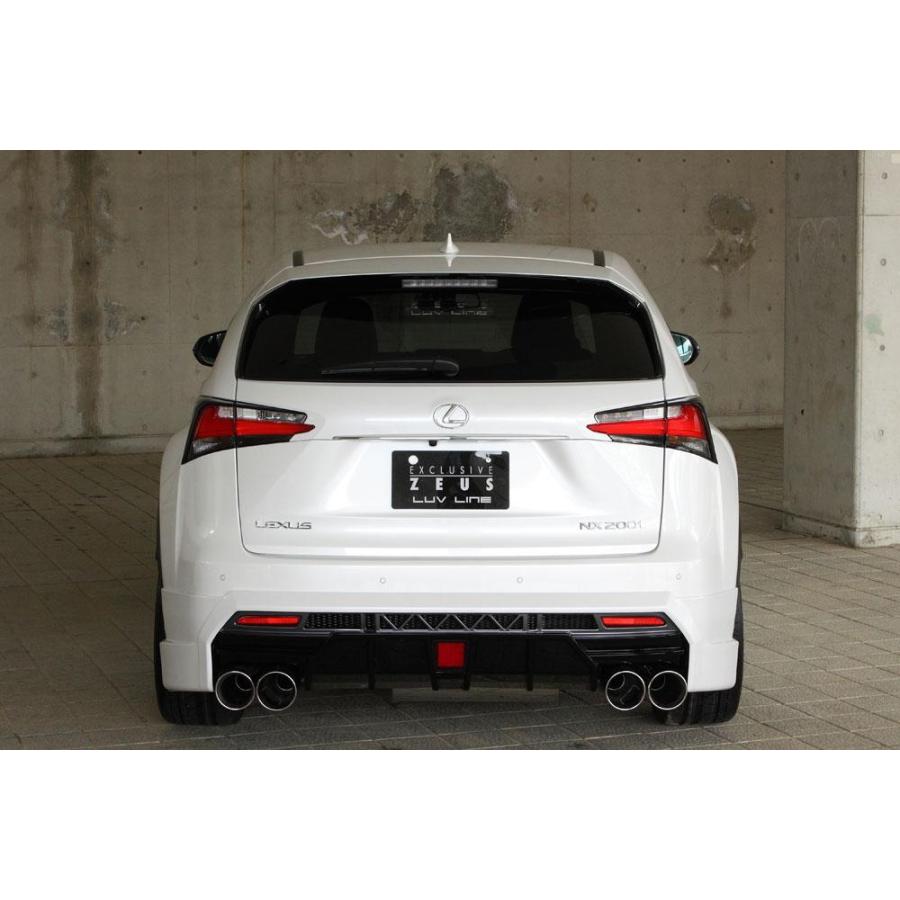 ホワイト スポイラー エアロダイナミック M'z SPEED 【未塗装品】[10系 NX200t NX300h 前期]ラヴライン リア