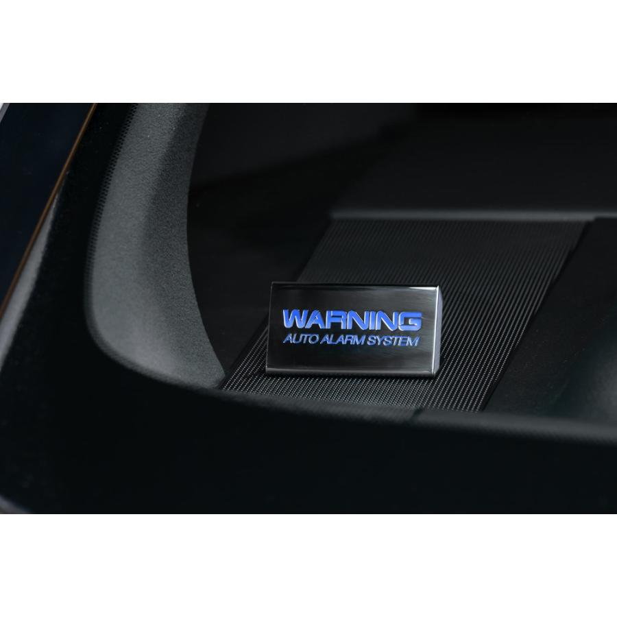 車種専用ハーネス付き】ステンレスロゴプレート セキュリティ 防犯対策