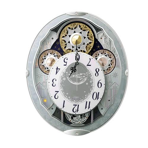 4MN537RH04 リズム時計 電波からくり時計 スモールワールドビスト