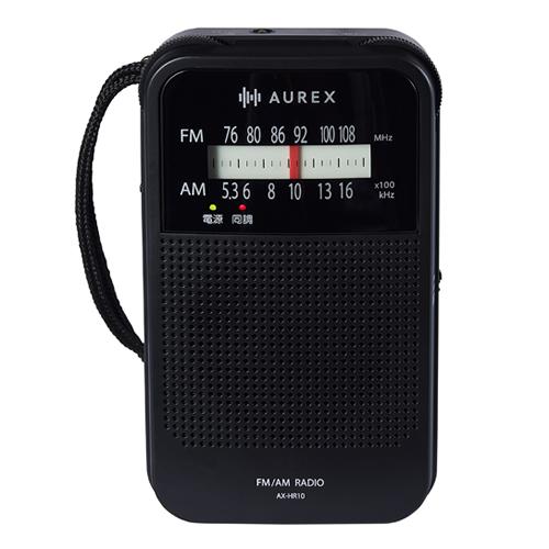 TOSHIBA（東芝） AX-HR10-K LEDライト付きホームラジオ ブラック AUREX