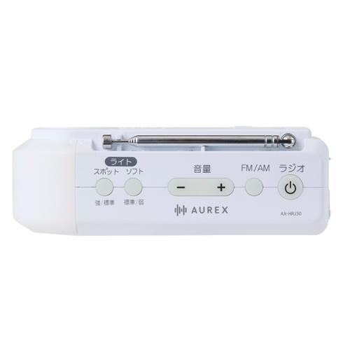 Aurex AX-HRJ30-W 東芝 手回し充電ラジオ ホワイト AUREX（オー
