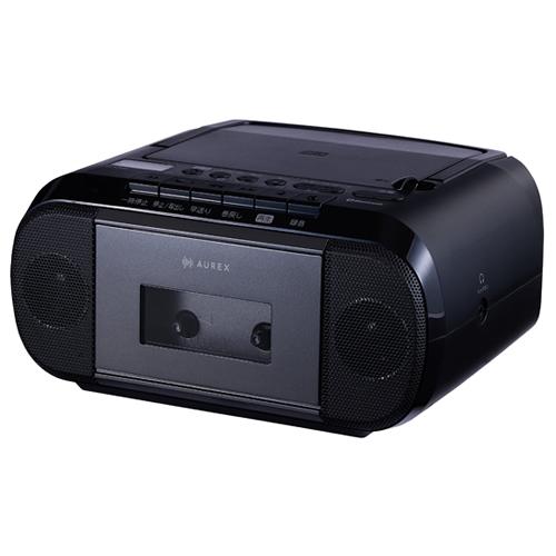 Aurex AX-KCR80-K 東芝 CDラジオカセットレコーダー AUREX ブラック