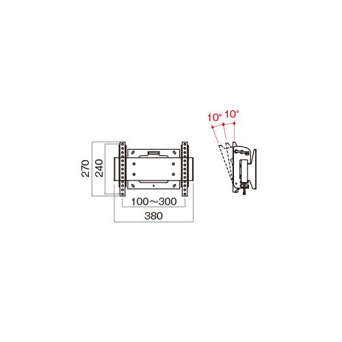 CHP-W4T ハヤミ 天吊金具 両面金具 ホワイト ツイン金具｜n-chacha｜02