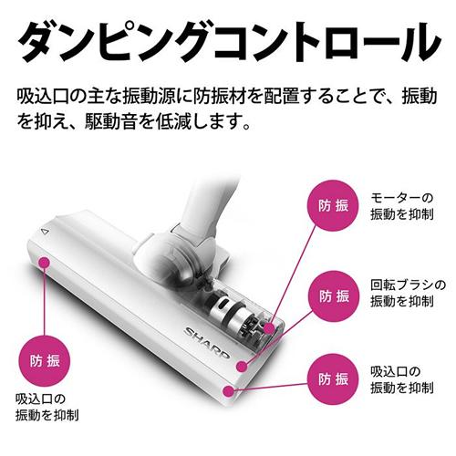 RACTIVE Air EC-SR8-B シャープ コードレススティック掃除機 POWER