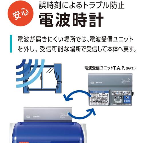 マックス（MAX） ER-110SUW タイムレコーダ ホワイト ER90719 2回／4回