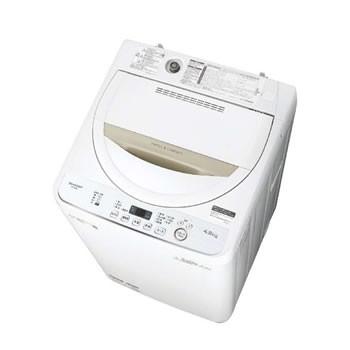 SHARP（シャープ） ES-GE4D-C 4.5kg 全自動洗濯機 ベージュ系 : 日本橋 
