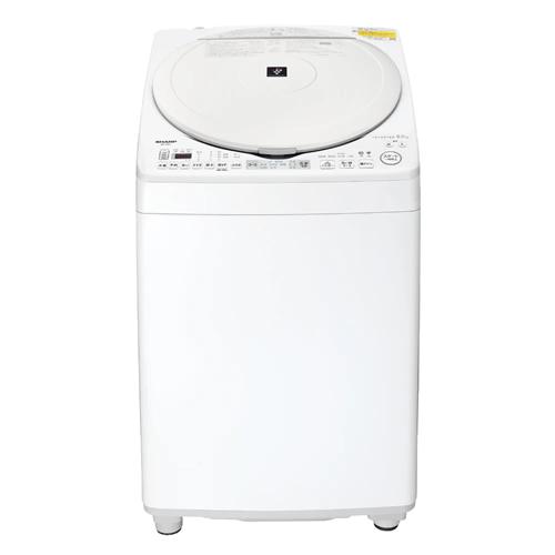 SHARP（シャープ） ES-TX8J-W タテ型洗濯乾燥機 ホワイト系 洗濯8kg