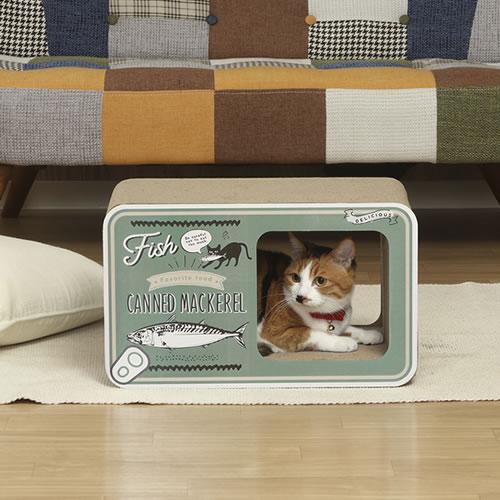 不二貿易（Fuji Boeki） FUJI-54224 猫の爪とぎ 缶詰 リバーシブル 外