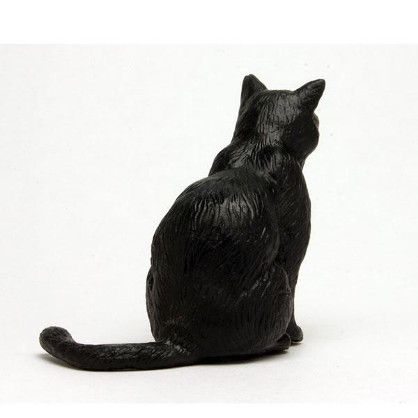 プラッツ H-4545782053500 PVC製 和ねこフィギュア 黒猫（座り