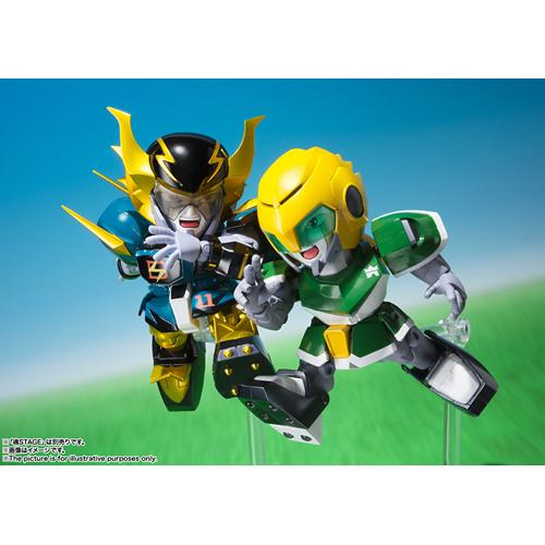 H-4573102567192 BANDAI SPIRITS 超合金 アイアンリーガー マッハウインディ＆ゴールドフット 塗装済み可動フィギュアの画像
