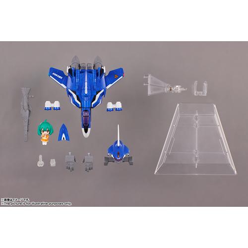 H-4573102638960 BANDAI SPIRITS TINY SESSION VF-25G メサイアバルキリー(ミシェル機) with ランカ 塗装済み可動フィギュア｜n-chacha｜04