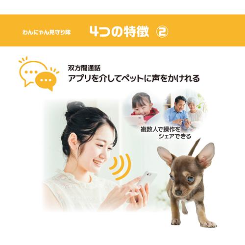 アンサー（Answer） P-4571648650002 わんにゃん見守り隊 ペットカメラ スマホで遠隔操作可能 見守りカメラ 犬 猫 給餌 ...
