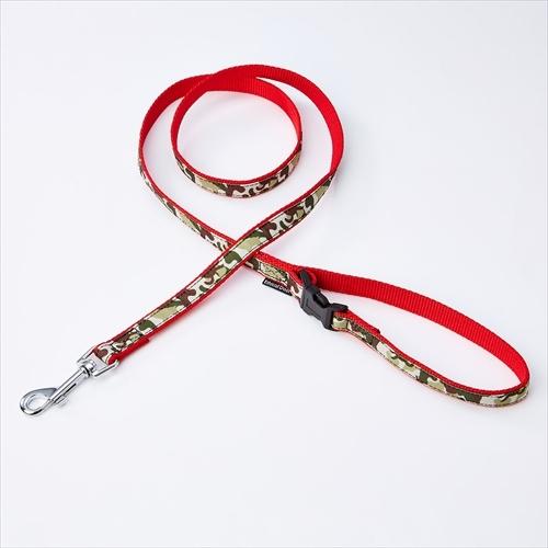 Petio（ペティオ） P-4903588577932 P犬用エシカル迷彩リードM赤