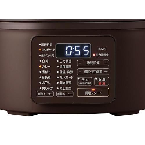 アイリスオーヤマ 電気圧力鍋 3L カカオブラウン PC-MA3 Amazon | アイリスオーヤマ 電気圧力鍋 圧力鍋 3L 3~4人用 低温