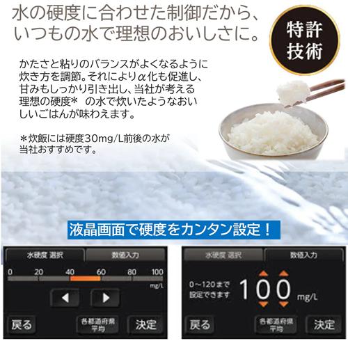 東芝 RC-10ZWV-W グランホワイト 圧力IHジャー炊飯器 5.5合 TOSHIBA（東芝） 5.5合炊き 真空圧力IH 炊飯器 炎匠炊き RC-10ZWV-W