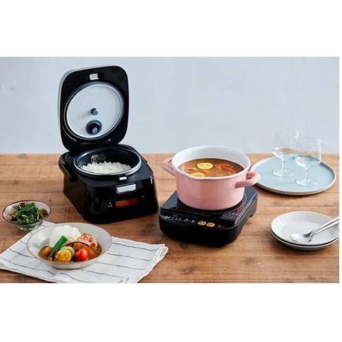 IRIS RC-IM30-B IHジャー炊飯器 IH炊飯器 3合 分離式 量り炊き RC-IM30-B ブラック