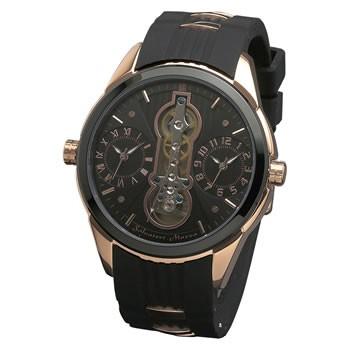 人気ブランド SM18113-PGBK ラバーベルト ツインテンプ 腕時計 サルバトーレマーラ 腕時計