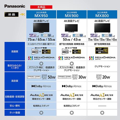 Panasonic TH-65MX950 パナソニック 65V型 液晶テレビ VIERA 4K Panasonic TH-65MX950 パナソニック 65V型 液晶テレビ VIERA 4K
