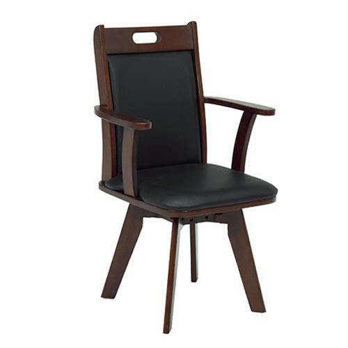 HAGiHARA（萩原） VC-7594BK 回転ダイニングチェア メーカー直送・代引