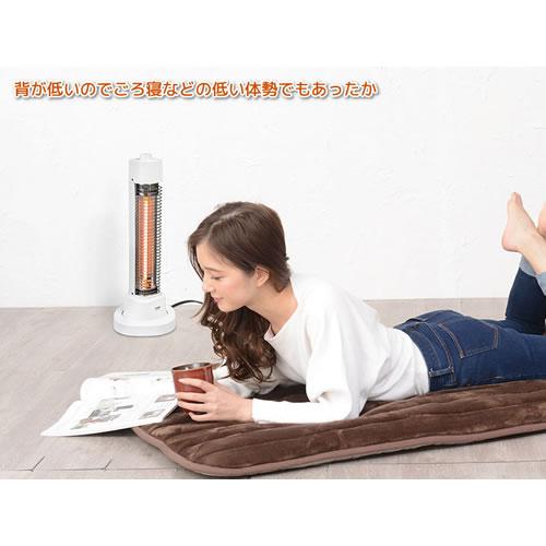 ユアサプライムス YA-H410D-W ハロゲン電気ストーブ （ホワイト） 首振り機能付き : 日本橋CHACHA!ヤフー店 - 通販 ...