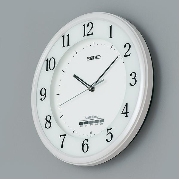 SEIKO（セイコー） ZS255W 電波掛時計 ネクスタイム 白パール塗装