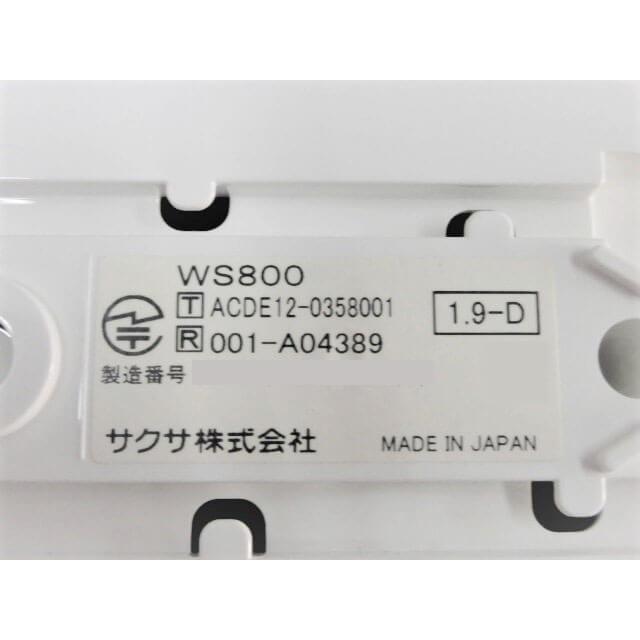 中古】 WS800(K) SAXA/サクサ PLATIA(プラティア) コードレス 中古】 WS800(K) SAXA/サクサ PLATIA(プラティア) コードレス