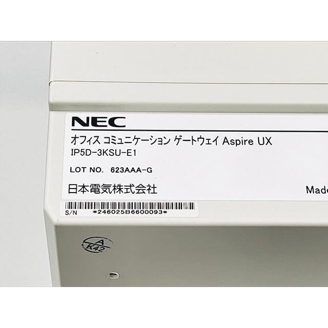 NEC 【中古】IP5D-3KSU-E1 Aspire UX 主装置 拡張モジュール NEC 【中古】IP5D-3KSU-E1 Aspire UX 主装置 拡張モジュール