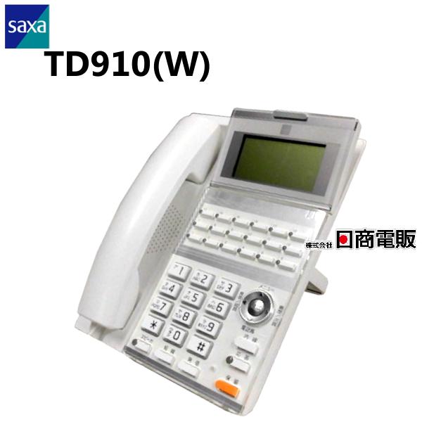 【中古】TD910(W) SAXA/サクサ AGREA LT900 18ボタン標準電話機（白）【ビジネスホン 業務用 電話機 本体】｜n-denpans