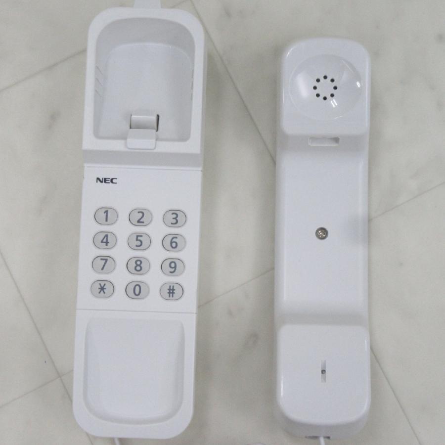 NEC 【中古】【壁掛付】 T-1340電話機(WH) αポチ アナログ多機能電話機