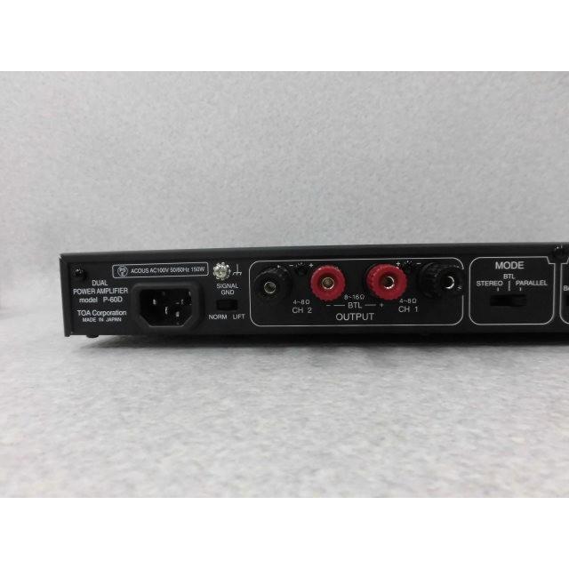 model P-60DTOA株式会社POWER AMPLIFIERパワーアンプTOA P-60F 4