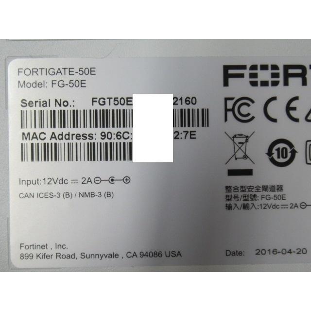 中古】【ライセンス期限 2025年4月〜6月】 Fortigate-50E 中古】【ライセンス期限 2025年4月〜6月】 Fortigate-50E