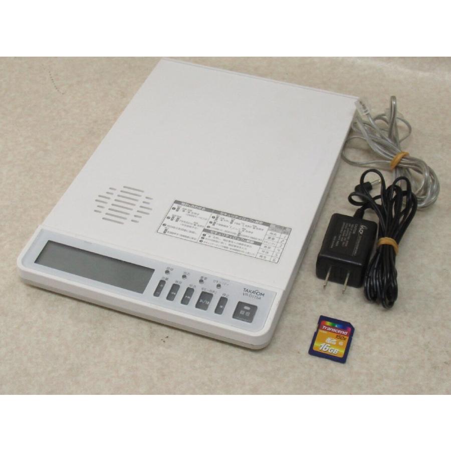 中古】 VR-D175A TAKACOM/タカコム 通話録音装置 SDカード 16GB 