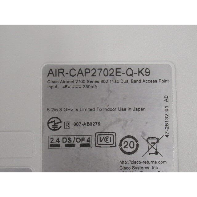 中古】 AIR-CAP2702E-Q-K9 CISCO/シスコ Aironet 2700シリーズ