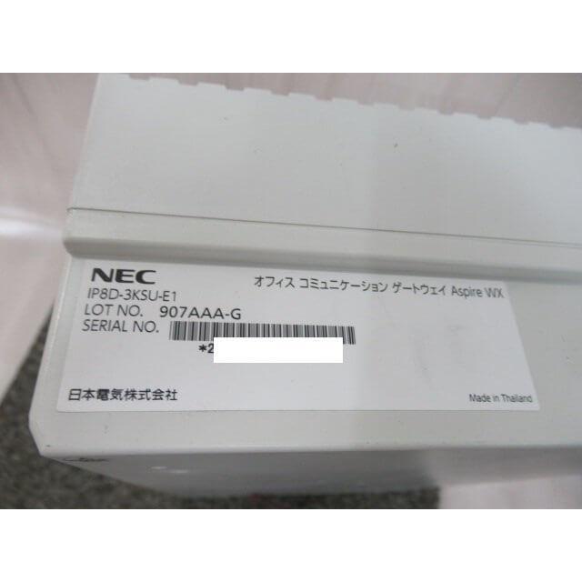 NEC 【中古】 IP8D-3KSU-E1 Aspire WX 主装置(増設架 NEC 【中古】 IP8D-3KSU-E1 Aspire WX 主装置(増設架
