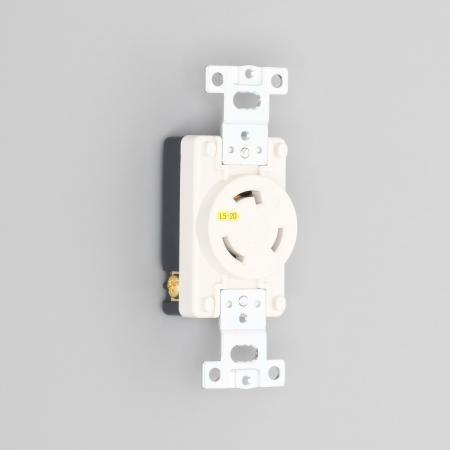 アメリカン電機 3210-L5-IV 埋込コンセント 接地形2P 20A 125V (NEMA