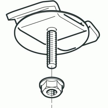 ネグロス電工 DK1-4 【1個単位】 開口下向き用器具取付金具
