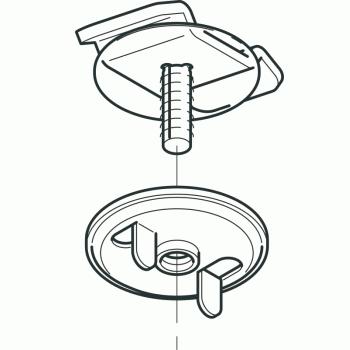 ◇ネグロス電工 DK1-6 【1個単位】 開口下向き用器具取付金具