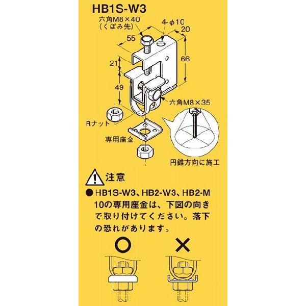 ◇ネグロス電工 一般形鋼・リップみぞ形鋼用 吊りボルト支持金具
