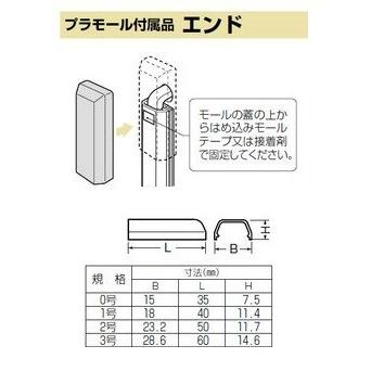 未来工業 MLE-2W 2号プラモール付属品 エンド カベ白 【10個入り