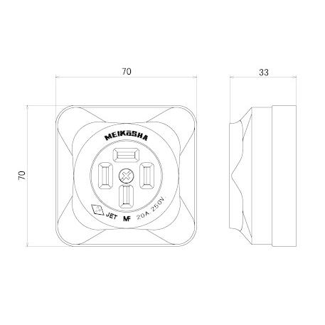 配線器具 楽天市場】神保電器 NKシリーズ配線器具 TVコンセント 直列