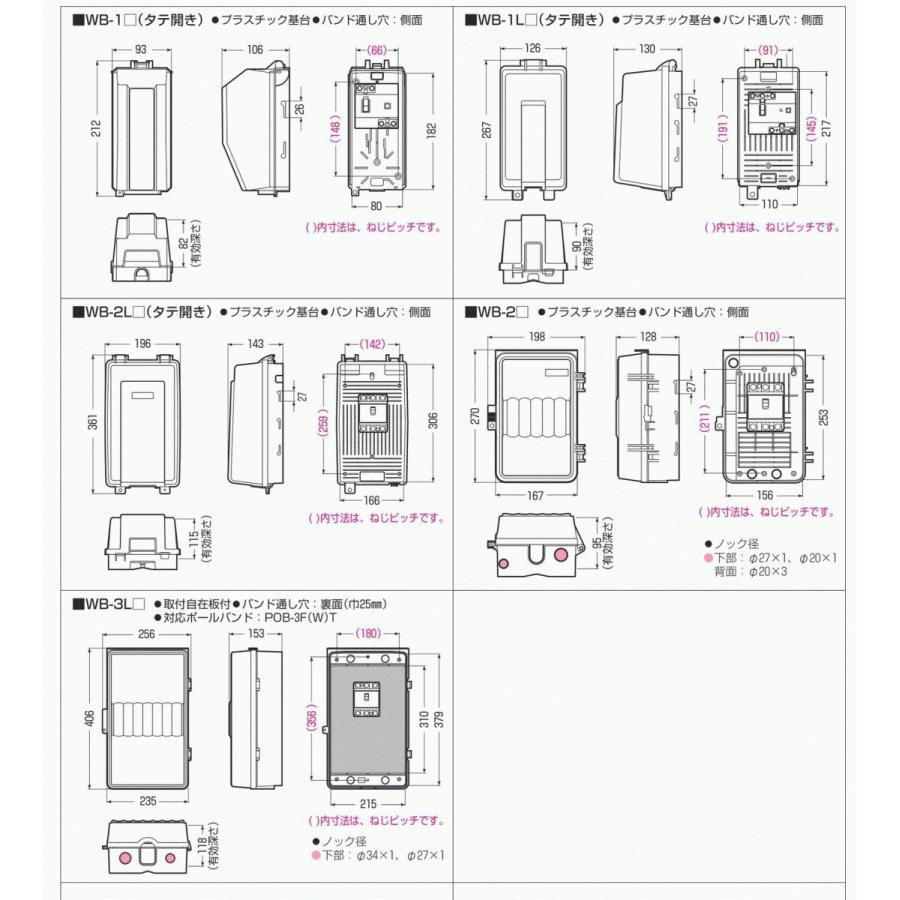 未来工業 WB-1LM ミルキーホワイト色 ウォルボックス (タテ型) : エヌ